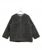 JOURNAL STANDARD relumeジャーナルスタンダード レリューム）の古着「ウォッシャブルボアマフラー付きブルゾン」｜グレー