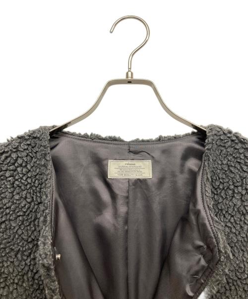 JOURNAL STANDARD relume（ジャーナルスタンダード レリューム）JOURNAL STANDARD relume (ジャーナルスタンダード レリューム) ウォッシャブルボアマフラー付きブルゾン グレー サイズ:Fの古着・服飾アイテム