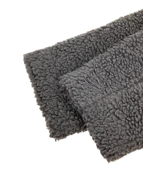 JOURNAL STANDARD relume（ジャーナルスタンダード レリューム）JOURNAL STANDARD relume (ジャーナルスタンダード レリューム) ウォッシャブルボアマフラー付きブルゾン グレー サイズ:Fの古着・服飾アイテム