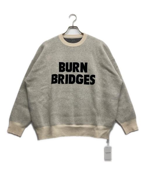 Spick and Span（スピック＆スパン）Spick and Span (スピックアンドスパン) ダブルジャガードロゴニット ベージュ サイズ:FREEの古着・服飾アイテム