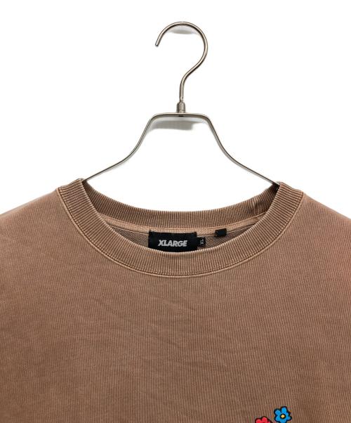 X-LARGE（エクストララージ）X-LARGE (エクストララージ) PIGMENT WEEKENDER CREWNECK SWEAT ブラウン サイズ:XLの古着・服飾アイテム