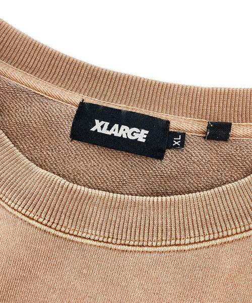 X-LARGE（エクストララージ）X-LARGE (エクストララージ) PIGMENT WEEKENDER CREWNECK SWEAT ブラウン サイズ:XLの古着・服飾アイテム