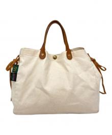 IL BISONTE（イル ビゾンテ）の古着「キャンバスハンドバッグ」｜ベージュ