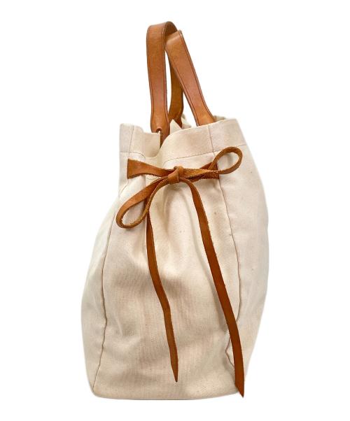 IL BISONTE（イル ビゾンテ）IL BISONTE (イル ビゾンテ) キャンバスハンドバッグ ベージュの古着・服飾アイテム