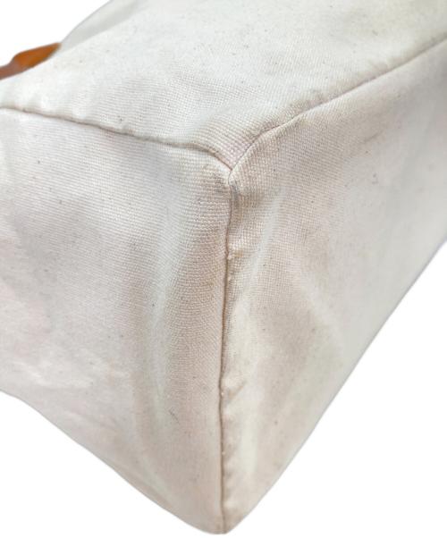 IL BISONTE（イル ビゾンテ）IL BISONTE (イル ビゾンテ) キャンバスハンドバッグ ベージュの古着・服飾アイテム