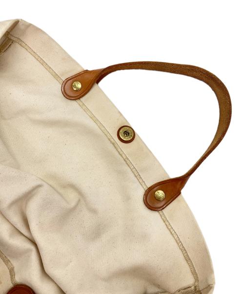 IL BISONTE（イル ビゾンテ）IL BISONTE (イル ビゾンテ) キャンバスハンドバッグ ベージュの古着・服飾アイテム