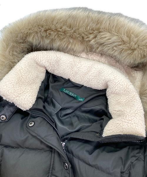 LAUREN RALPH LAUREN（ローレンラルフローレン）LAUREN RALPH LAUREN (ローレンラルフローレン) ダウンコート ブラック サイズ:Mの古着・服飾アイテム