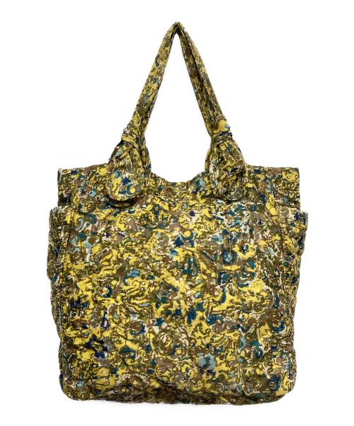 Marc by Marc Jacobs（マークバイマークジェイコブス）Marc by Marc Jacobs (マークバイマークジェイコブス) ナイロン総柄トートバッグ イエローの古着・服飾アイテム