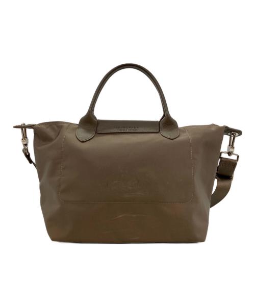 LONGCHAMP（ロンシャン）LONGCHAMP (ロンシャン) ル プリアージュネオショルダーバッグ ベージュの古着・服飾アイテム