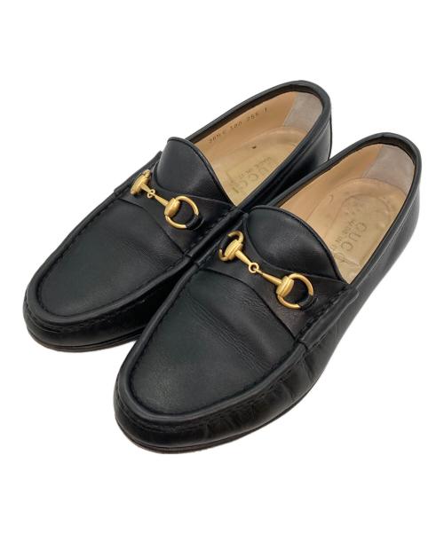 GUCCI（グッチ）GUCCI (グッチ) ビットローファー ブラック サイズ:36 1/2の古着・服飾アイテム