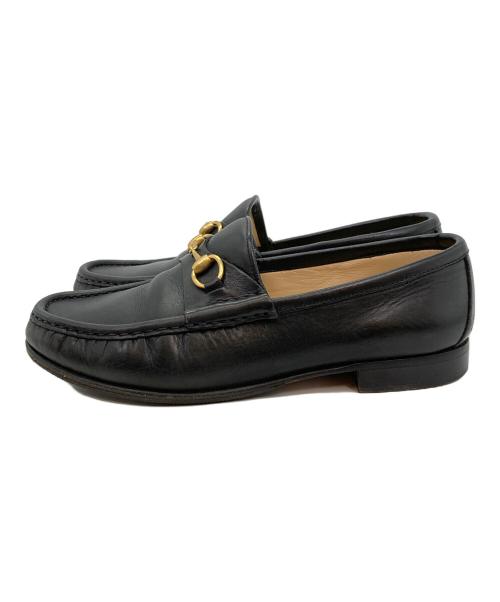 GUCCI（グッチ）GUCCI (グッチ) ビットローファー ブラック サイズ:36 1/2の古着・服飾アイテム