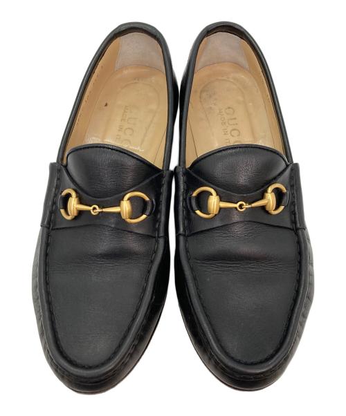 GUCCI（グッチ）GUCCI (グッチ) ビットローファー ブラック サイズ:36 1/2の古着・服飾アイテム