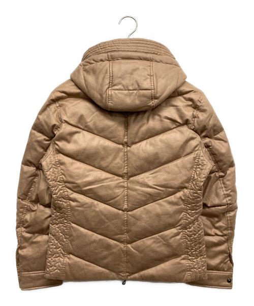 NICOLE CLUB（ニコル クラブ）NICOLE CLUB (ニコル クラブ) マイクロスウェードダウンジャケット ブラウン サイズ:46 未使用品の古着・服飾アイテム