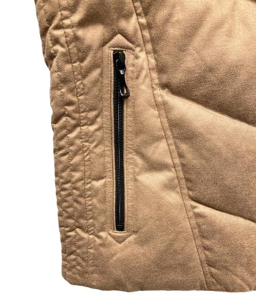 NICOLE CLUB（ニコル クラブ）NICOLE CLUB (ニコル クラブ) マイクロスウェードダウンジャケット ブラウン サイズ:46 未使用品の古着・服飾アイテム