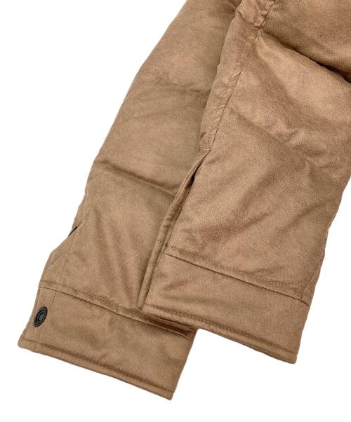 NICOLE CLUB（ニコル クラブ）NICOLE CLUB (ニコル クラブ) マイクロスウェードダウンジャケット ブラウン サイズ:46 未使用品の古着・服飾アイテム