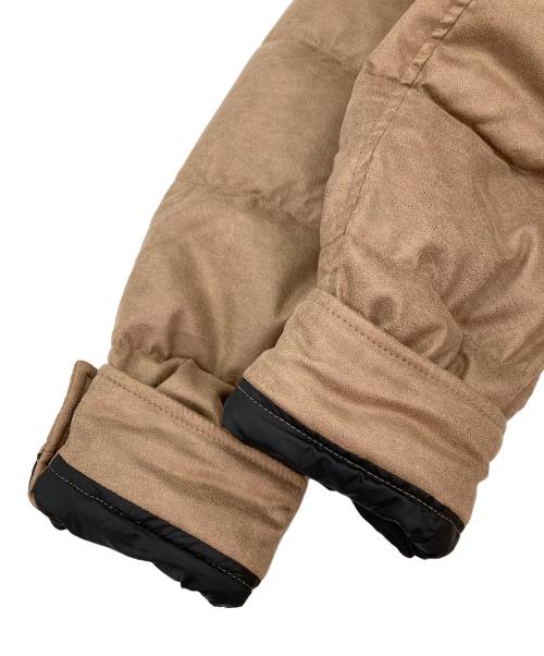 NICOLE CLUB（ニコル クラブ）NICOLE CLUB (ニコル クラブ) マイクロスウェードダウンジャケット ブラウン サイズ:46 未使用品の古着・服飾アイテム