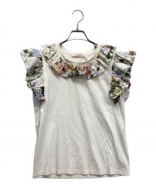 SEE BY CHLOE（シーバイクロエ）の古着「フリル半袖カットソー」｜ホワイト