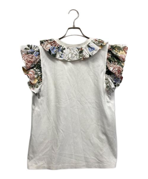 SEE BY CHLOE（シーバイクロエ）SEE BY CHLOE (シーバイクロエ) フリル半袖カットソー ホワイト サイズ:Mの古着・服飾アイテム