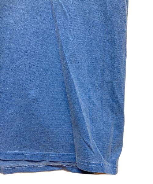 stussy（ステューシー）stussy (ステューシー) Camellias Pigment Dyed Tee ブルー サイズ:Lの古着・服飾アイテム