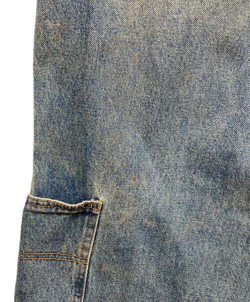 PERUSHU（ペルーシュ）PERUSHU (ペルーシュ) セミフレアワイドデニムパンツ インディゴ サイズ:Lの古着・服飾アイテム