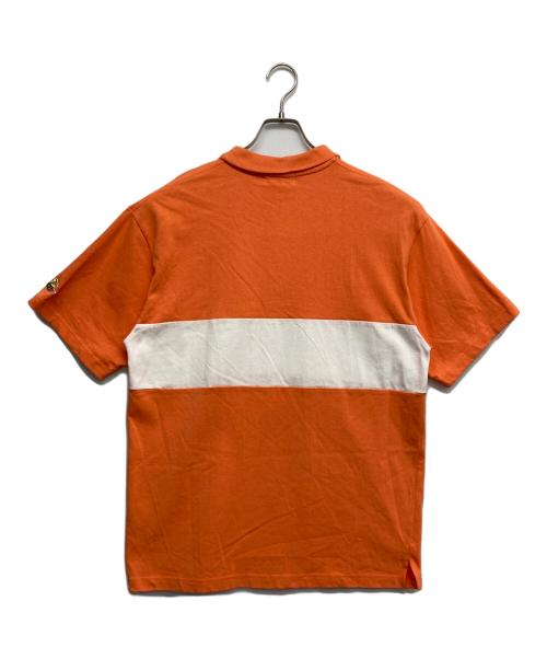A BATHING APE（アベイシングエイプ）A BATHING APE (アベイシングエイプ) 半袖ポロシャツ オレンジ サイズ:Lの古着・服飾アイテム