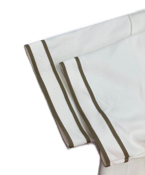 A BATHING APE（アベイシングエイプ）A BATHING APE (アベイシングエイプ) ベースボーツシャツ ホワイト サイズ:Lの古着・服飾アイテム