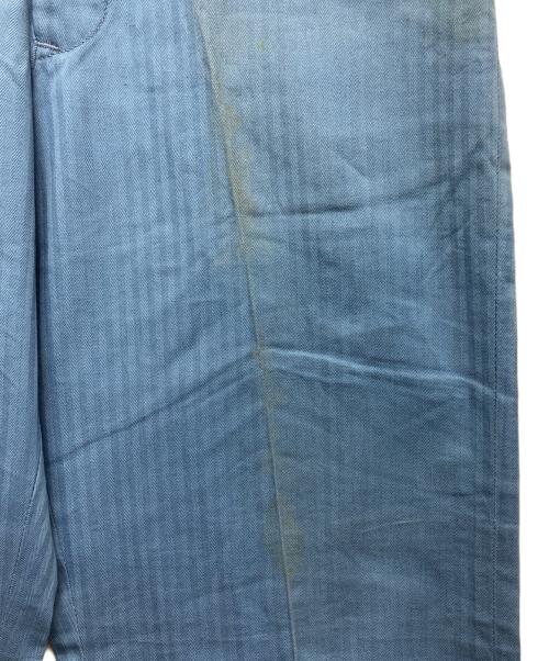 LEE（リー）LEE (リー) 60ｓ ヘリンボーンワークパンツ ブルー サイズ:W32の古着・服飾アイテム