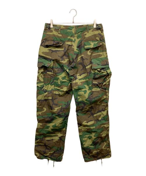 US ARMY（ユーエスアーミー）US ARMY (ユーエスアーミー) 60ｓ 4thカモ柄ャングルファティーグパンツ グリーン サイズ:MEDIUM LONGの古着・服飾アイテム