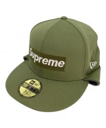 New Era×SUPREME（ニューエラ×シュプリーム）の古着「ウィンドストッパー イヤーフラップ ボックスロゴ ニューエラ キャップ」｜グリーン