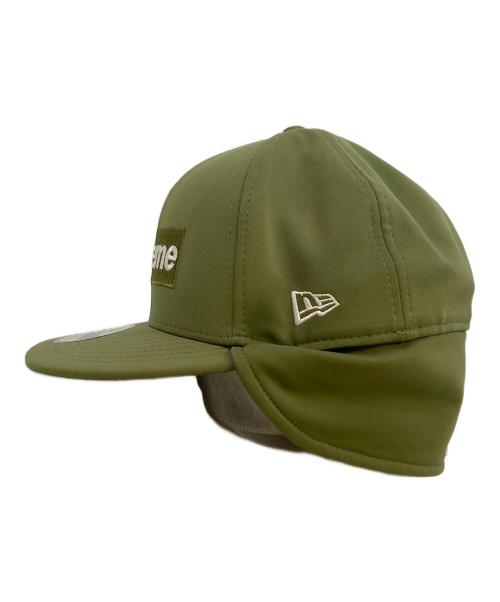 New Era（ニューエラ）New Era (ニューエラ) Supreme (シュプリーム) ウィンドストッパー イヤーフラップ ボックスロゴ ニューエラ キャップ グリーン サイズ:58.7cmの古着・服飾アイテム