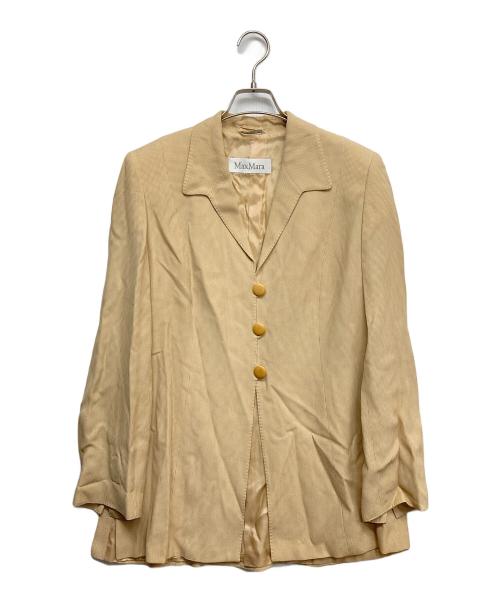MaxMara（マックスマーラ）MaxMara (マックスマーラ) テーラードジャケット ベージュ サイズ:42の古着・服飾アイテム