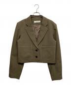 anukeアンヌーク）の古着「Heather Short Jacket」｜グリーン