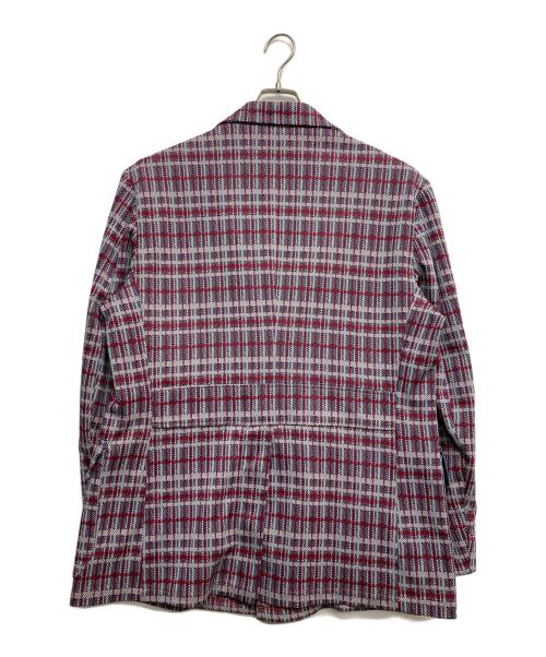 古着（フルギ）古着 (フルギ) チェックジャケット レッド サイズ:サイズ表記なしの古着・服飾アイテム