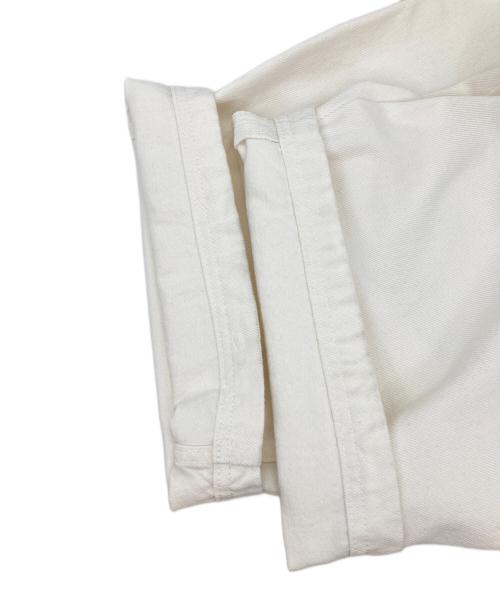 STUDIO NICHOLSON（スタジオ ニコルソン）STUDIO NICHOLSON (スタジオ ニコルソン) ZARA (ザラ) デニムパンツ ホワイト サイズ:USA32の古着・服飾アイテム