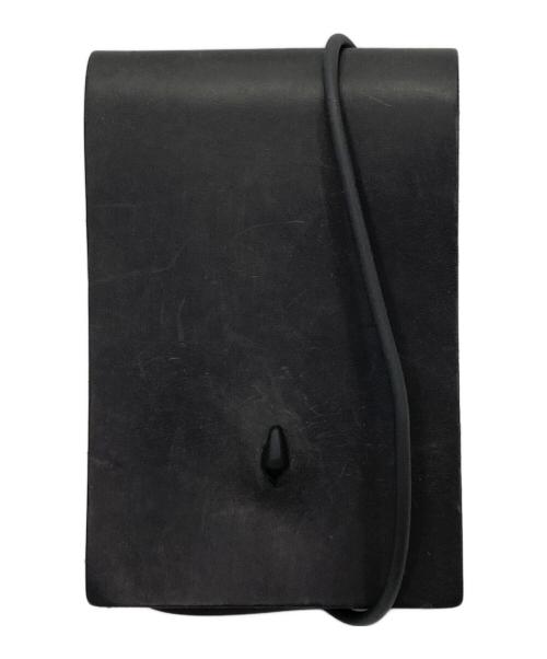 NL（ニール）NL (ニール) レザーショルダーバッグ ブラックの古着・服飾アイテム