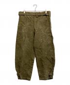 French Armyフランス軍）の古着「40ｓ前期型M-35モーターサイクルパンツ」｜グリーン