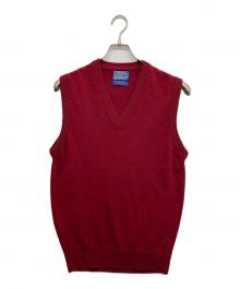 PENDLETON（ペンドルトン）の古着「カシミヤニットベスト」｜レッド