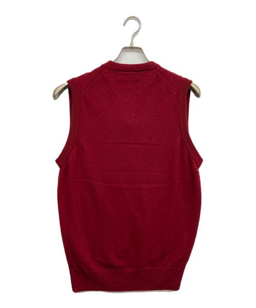 PENDLETON（ペンドルトン）PENDLETON (ペンドルトン) カシミヤニットベスト レッド サイズ:Lの古着・服飾アイテム