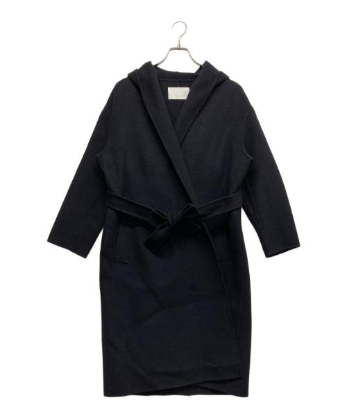 BALLSEY（ボールジィ）BALLSEY (ボールジィ) フード付きガウンコート ネイビー サイズ:34の古着・服飾アイテム