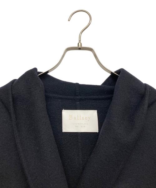 BALLSEY（ボールジィ）BALLSEY (ボールジィ) フード付きガウンコート ネイビー サイズ:34の古着・服飾アイテム