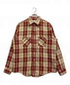 big macビッグマック）の古着「70ｓネルシャツ」｜ベージュ