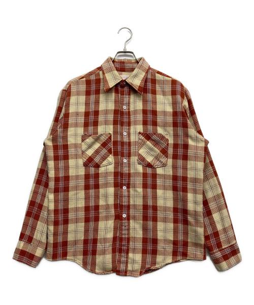 big mac（ビッグマック）BIG MAC (ビッグマック) 70ｓネルシャツ ベージュ サイズ:Lの古着・服飾アイテム