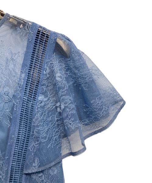 GRACE CONTINENTAL（グレースコンチネンタル）GRACE CONTINENTAL (（グレースコンチネンタル) レイヤードレースタイトワンピース スカイブルー サイズ:36の古着・服飾アイテム