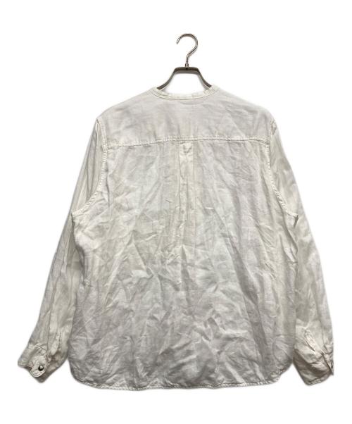 KAPITAL（キャピタル）KAPITAL (キャピタル) ガーゼリネンヘリンボーン スタンドペニーシャツ ホワイト サイズ:2の古着・服飾アイテム