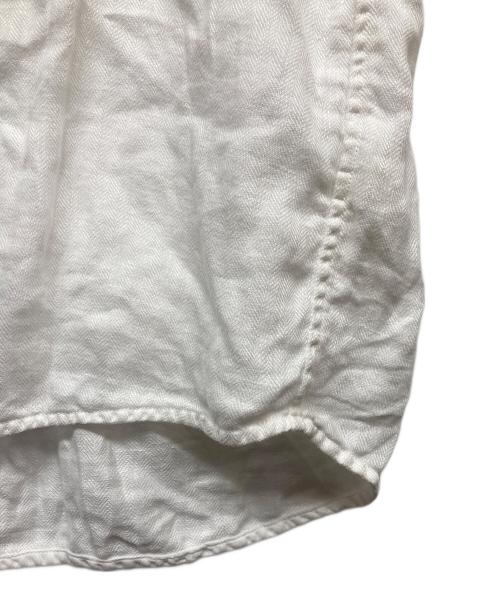 KAPITAL（キャピタル）KAPITAL (キャピタル) ガーゼリネンヘリンボーン スタンドペニーシャツ ホワイト サイズ:2の古着・服飾アイテム