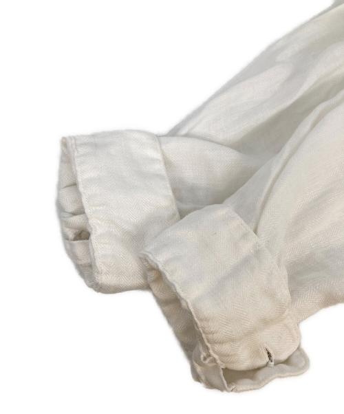 KAPITAL（キャピタル）KAPITAL (キャピタル) ガーゼリネンヘリンボーン スタンドペニーシャツ ホワイト サイズ:2の古着・服飾アイテム