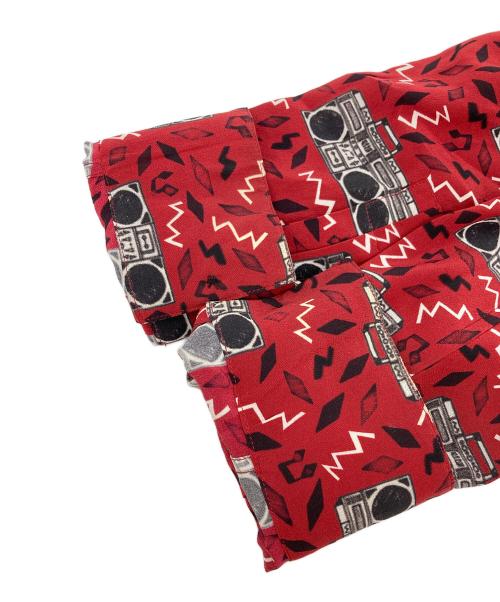 Saint Laurent Paris（サンローランパリ）Saint Laurent Paris (サンローランパリ) ラジオ柄シャツ レッド サイズ:37の古着・服飾アイテム