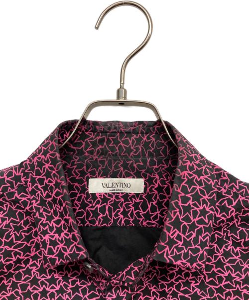 VALENTINO（ヴァレンティノ）VALENTINO (ヴァレンティノ) スター総柄長袖シャツ ピンク サイズ:38の古着・服飾アイテム