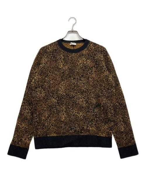 Saint Laurent Paris（サンローランパリ）Saint Laurent Paris (サンローランパリ) レオパードニット ブラウン サイズ:XLの古着・服飾アイテム