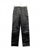 VANSONバンソン）の古着「レザーパンツ」｜ブラック